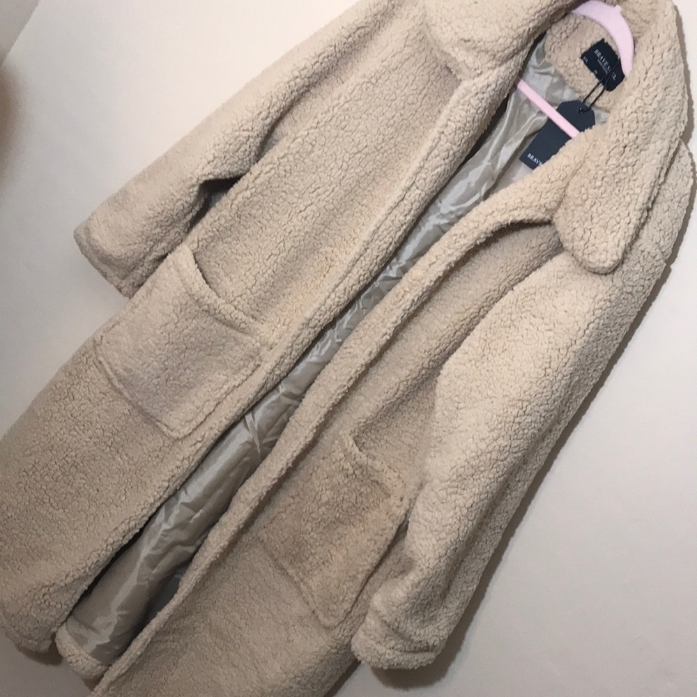ASOS curve brave soul heavenly long borg coat plus - Picture 6 of 8